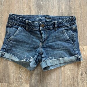 American Eagle Outfitters Dark Blue Jean Shorts